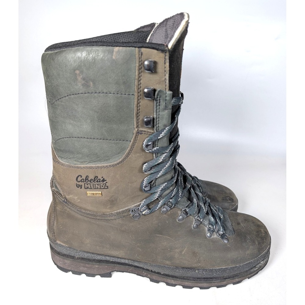 Cabela's by Meindl 12" Hunting Boots Gore-Tex Brown Leather Thinsulate Size 13 D